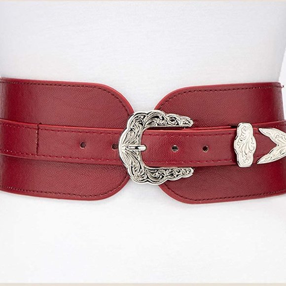 Women\'s Wide Vintage Belt for Dresses Jumpsuit